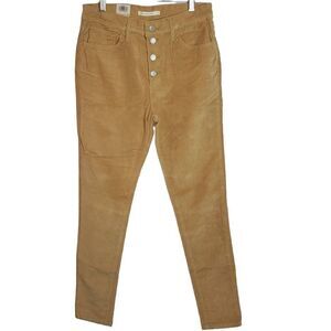 NWT Levi's Tan Pants Size 8 Medium High-Rise Skinny
